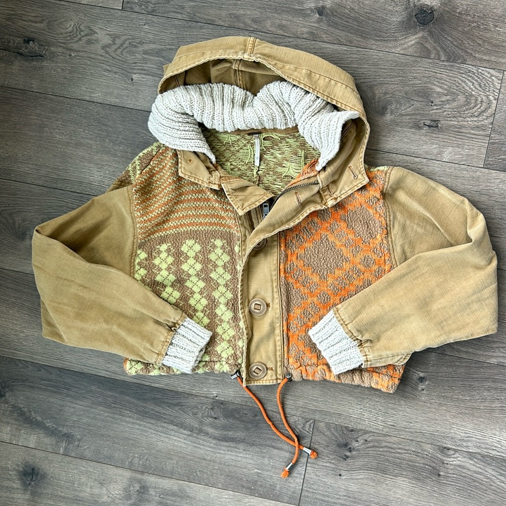 Free People cropped lightweight jacket